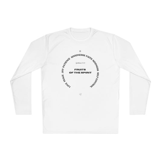 Unisex Lightweight Long Sleeve Tee - Fruits of the Spirit, Inspirational Apparel, Casual Wear, Gift for Friends, Faith-Based Fashion