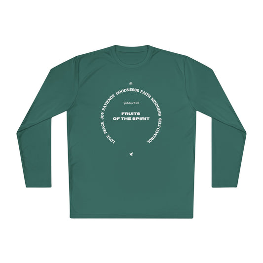 Unisex Lightweight Long Sleeve Tee - Fruits of the Spirit, Inspirational Apparel, Casual Wear, Gift for Friends, Faith-Based Fashion